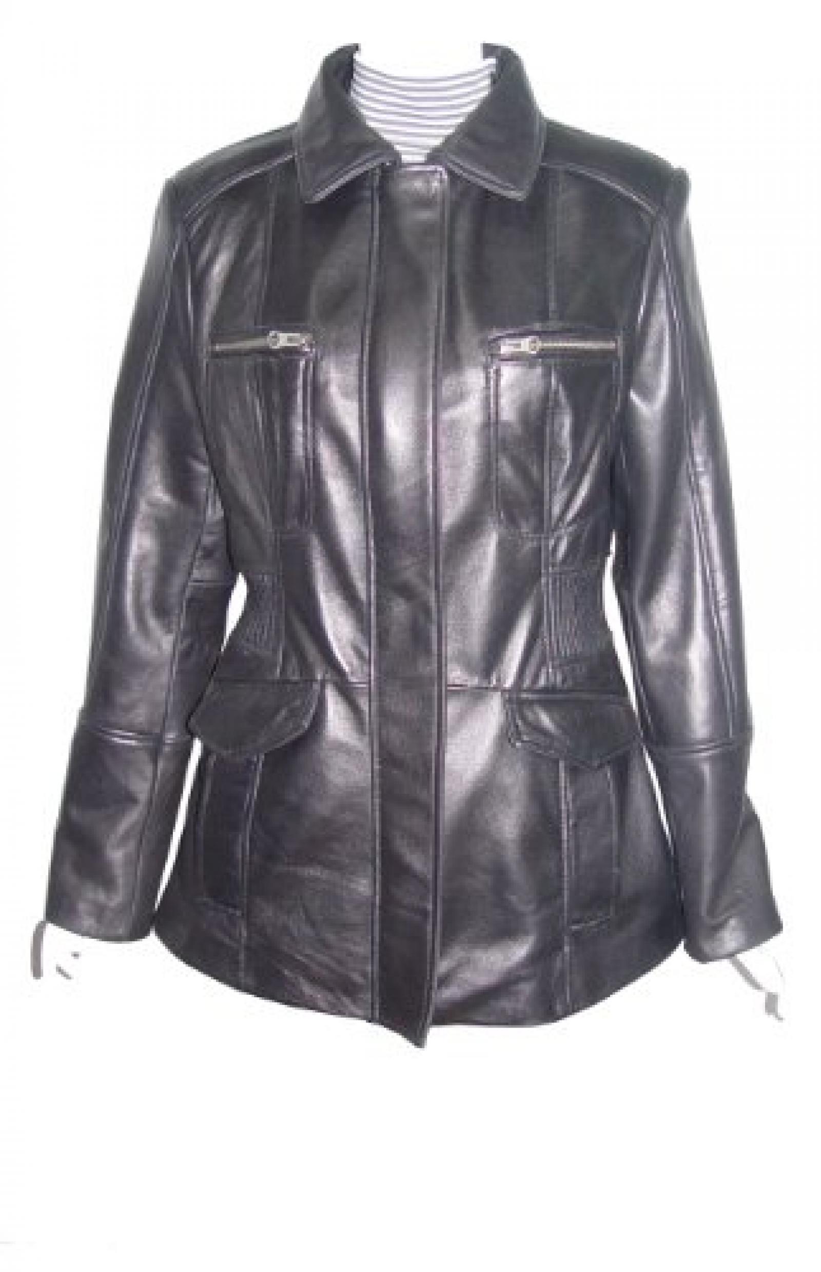 Nettailor Women PETITE SZ 4203 Leather Casual Jacket Placket Front Chest Pocket 