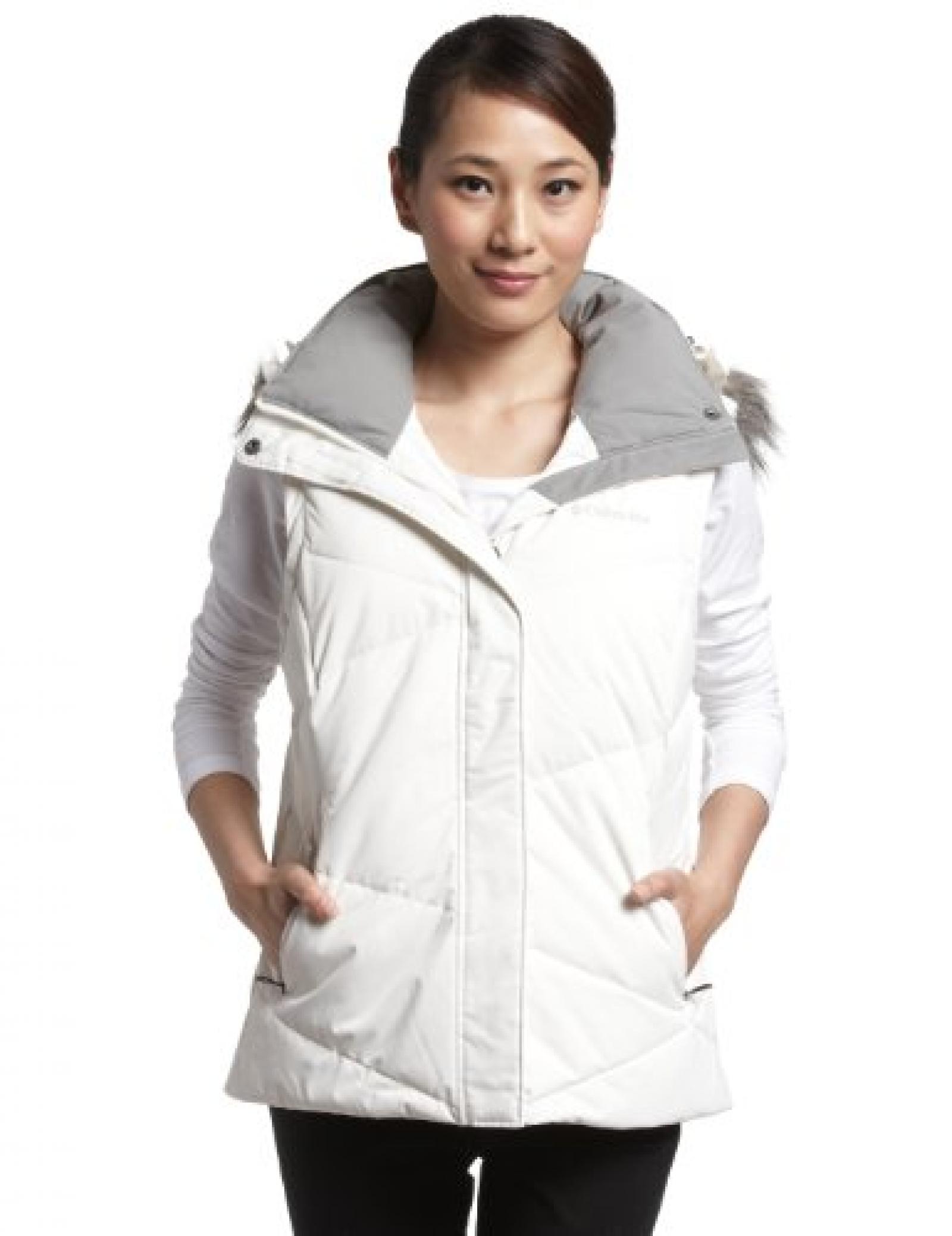 Columbia Damen Weste LayDDown Jacket WL1466:125 M, Weiss, M 