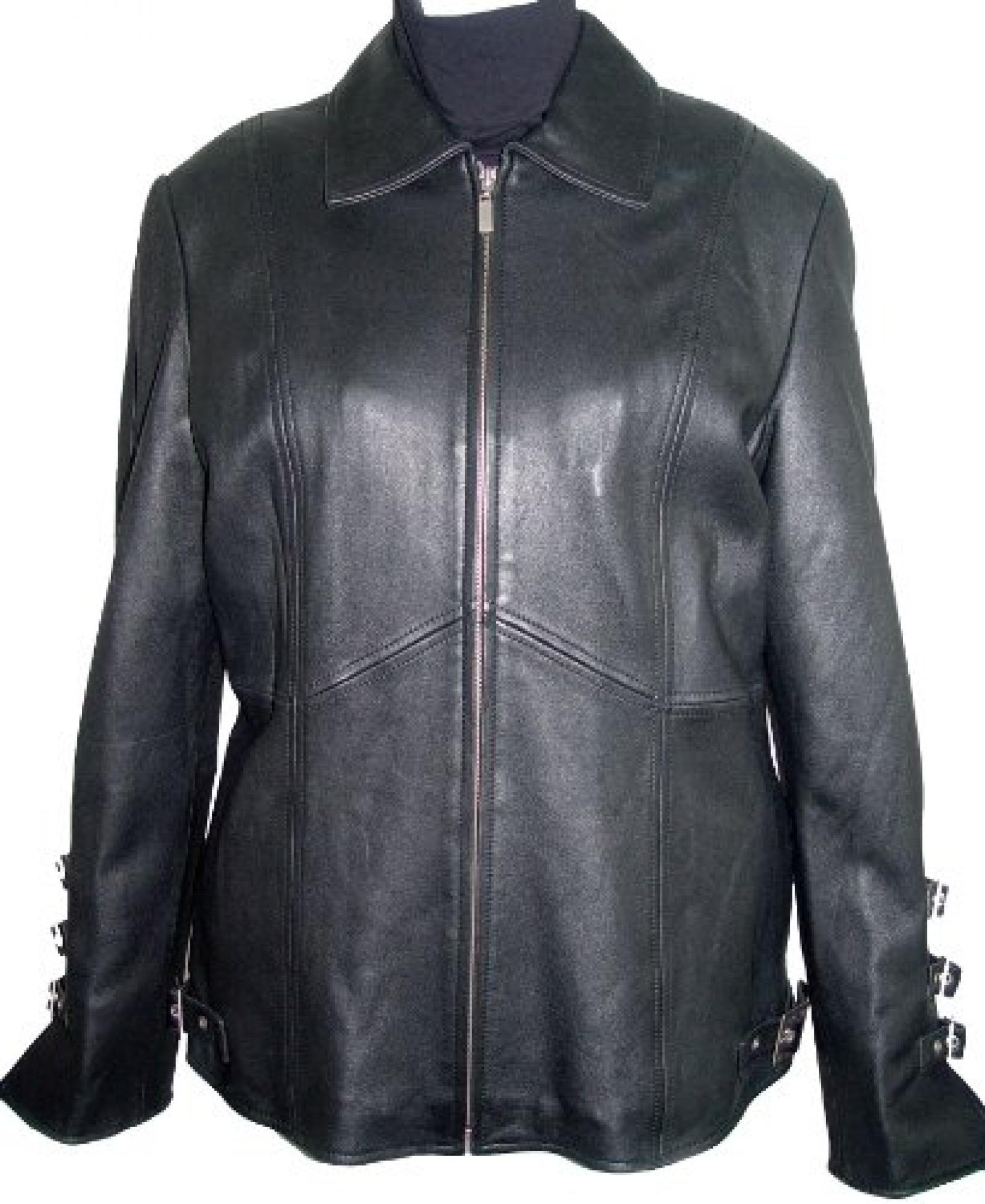 Paccilo FREE tailoring Womens 4026 PETITE Lamb Stadium Leather Jacket 